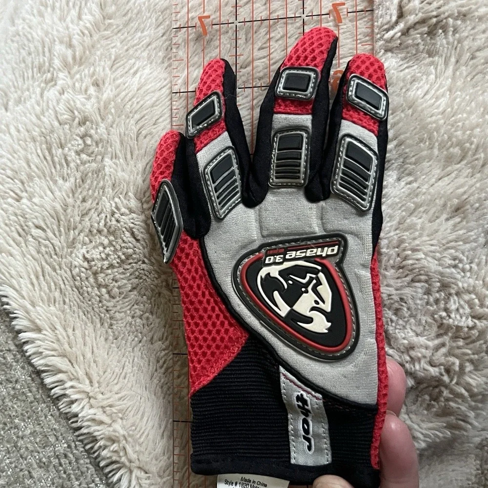 Youth Size XS 3/5 Thor Phase 3.0 Motocross Gloves Red Black‎ Style #1820